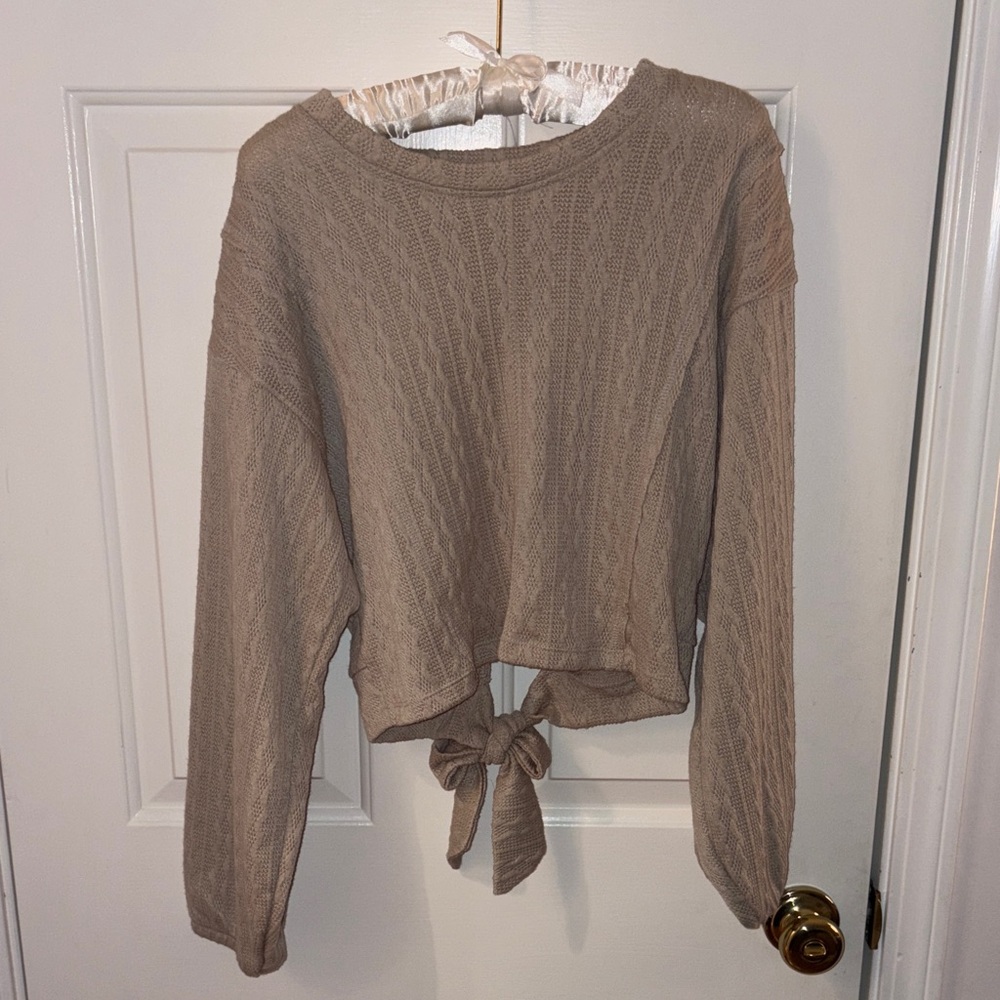 Vintage Havana Shirt with Bow in Back - Small